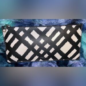 Coach Black & White Graphic Zip Long pouch